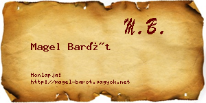 Magel Barót névjegykártya